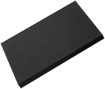 MECCANIXITY UHMW Sheet Ultra High Molecular Weight Polyethylene Sheet, 3/4" Thick Hard HDPE Plastic Sheet Board for DIY Craft 6" x 8" Black