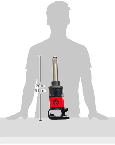 Chicago Pneumatic CP7782-SP6 Impact Wrench (#5 Spline), 6 Inch Ext. Anvil, Air Gun Industrial Repair & Assembly Tool, D-Handle, Pinless Rocking Dog, Max Torque Output 1920 ft. lbf/2600 Nm, 5200 RPM