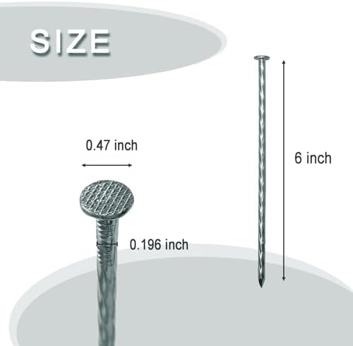 6 Inch 52 Pcs Artificial Turf Stakes Galvanized Landscape Stakes