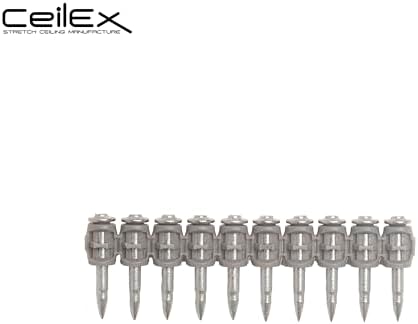 1000x Collated Concrete Nails 1 Inch (25mm) for Hilti BX 3 (BX3) Cordless Concrete Nailer, B3 MX Collated Strip, Full Round Head Hardened Steel Pins for Metal Track, Drywall & Concrete