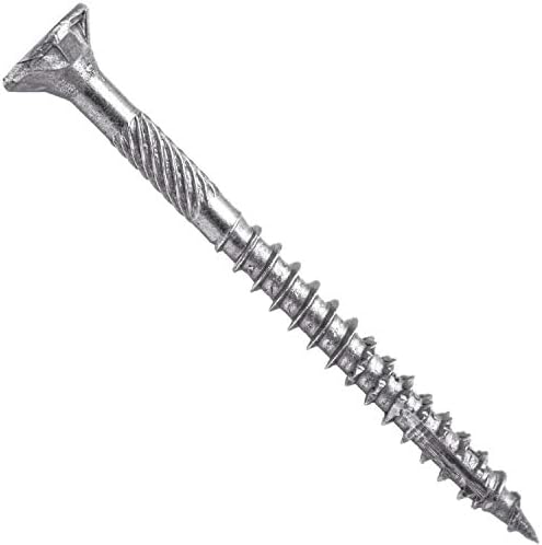 Jake Sales #8 x 2 Silver Star Stainless Steel Wood Screw Torx/Star Drive Head - Grade 305 Stainless Steel Torx/Star Drive Wood Screws - (1 Pound - 153 Approx. Screw Count)