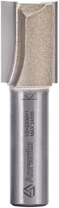 Undersize Plywood Dado Bits 1/2" Shank, Straight Router Bits 23/32" Cut Diameter, 1" Cut Length, Useful for Plunging Capabilities for Cutting Grooves, Dados, Mortising