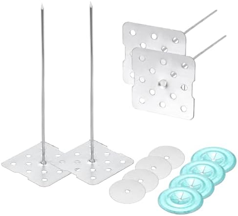 PATIKIL Perforated Insulation Pins 5.1" 60Pcs 0.8" Aluminum Round