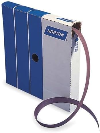Norton Metalite Cloth Backed Sandpaper Roll, 220 Grit Sandpaper, Woodworking and Automotive Sandpaper, 1 Inch Wide, Continuous Roll of 50 Yards