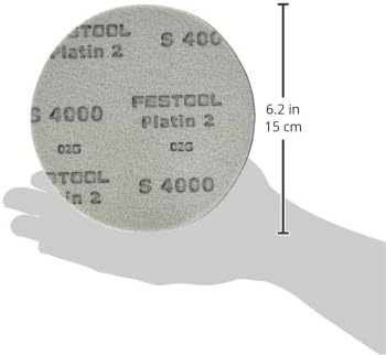 Festool Platin 2 6-Inch (150mm) Diameter Abrasive Sandings Discs, 15-Pack (S 4000 Grit, 15, Count)