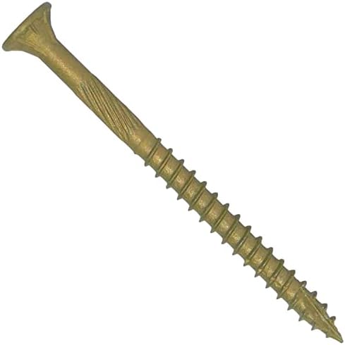 Jake Sales #9 x 2 Bronze Coated Multipurpose Wood Screw Torx/Star Drive Flat Head (Full Box ~3,000 Screws) Exterior Coated - ACQ Compatible Wood Screws