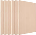 6 Pack 12x16 Inch Baltic Birch Plywood, 1/2 Thick Unfinished Plywood Sheets Rectangle Laser Engraving Wood Panels for Crafts, DIY Projects, Christmas Decor
