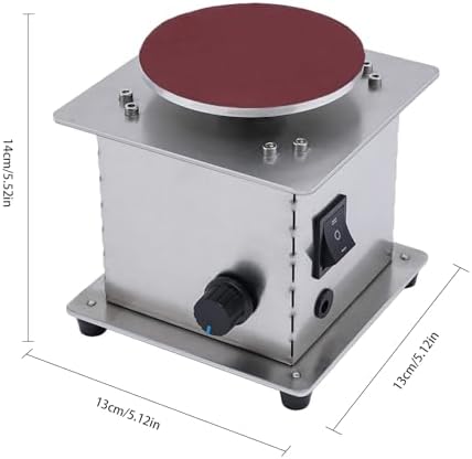 Mini Disc Sander 4 Inch Electric Rotary Polisher 200W 6000RPM High Speed Bench Grinder with 21Pcs Sandpapers Adjustable Speed for Grinding Metal, Wood, Plastic