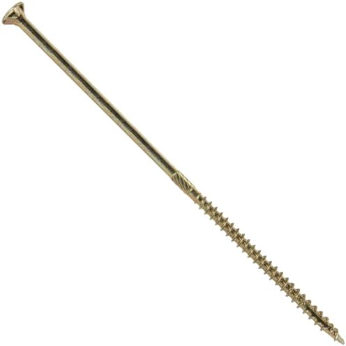 Jake Sales #10 X 6 Gold Star Wood Screw Torx/Star Drive Flat Head - Multipurpose Torx/Star Drive Wood Screws - CASE Qty 42 Boxes 1,386 Screws