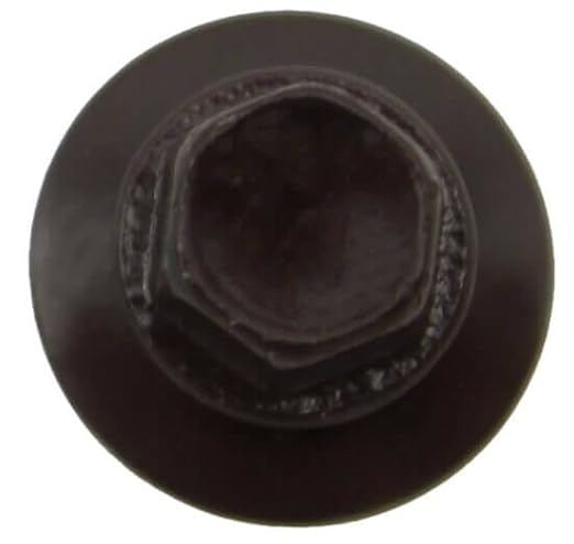 10 x 1-1/2" Dark Brown Metal Roofing Screws - Hex Washer Head- Self-Starting/Tapping - EPDM Washer. 8 X 250 Bags - 2,000 Screws