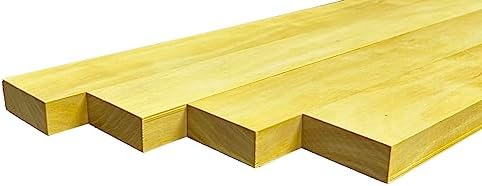 Yellowheart Lumber Boards 3/4" x 2" (4pcs) (3/4" x 2" x 24")
