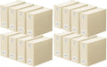 SpaceAid 16 Pack Bed Sheet Organizers and Storage, Foldable Sheet Organizer for Linen Closet, Sheets Set Folder Keeper with Window XL (Queen & King Size) Bedding Container (Beige, 16 Pack)