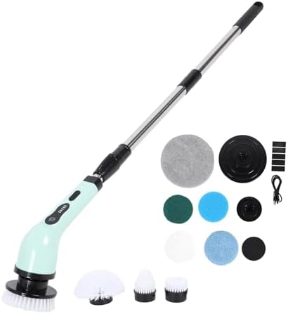 Electric Spin Scrubber with 9 Brush Heads, 25W