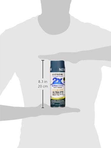 Rust-Oleum 331185 Painter's Touch 2X Ultra Cover Spray Paint, 12 oz, Ultra Matte Deep Teal (Pack of 4)