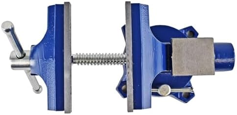 Yost Vises LV-4 Homeowner's Vise | 4.5 Inch Jaw Width with a 3 Inch Jaw Opening Home Vise | Secure Grip with Swivel Base | Blue