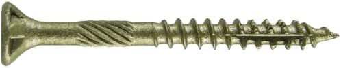 8 x 1-3/4" Bronze Coated Exterior Coated - ACQ Compatible Multipurpose Wood Screw -Torx/Star Drive Flat Head 5 POUNDS - 865 Screws