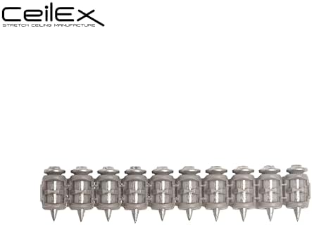 1000x Collated Concrete Nails 5/8 Inch (16mm) for Hilti BX 3 (BX3) Cordless Concrete Nailer, B3 MX Collated Strip, Full Round Head Hardened Steel Pins for Metal Track, Drywall & Concrete
