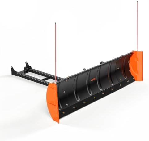 VEVOR Snow Plow Kit 43 in/60 in Width Adjustable Plow Attachment Side Wings