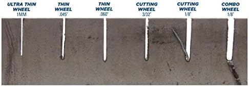 Weiler 58006 5 Inch Cutting Wheel, Tiger Zirc Steel/Metal Ultracut 1 mm Fast Cut & Long Life High Performance Thin Cutting, 1mm Z60T Type 1 7/8" Arbor, Pack of 50