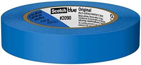Scotch Painter's Tape Original Multi-Surface Painter's Tape, 2090, 9 Rolls & Scotch Contractor Grade Masking Tape, Tan, Tape for General Use, Multi-Surface Adhesive Tape, 0.94 Inches x 60.1 Yards