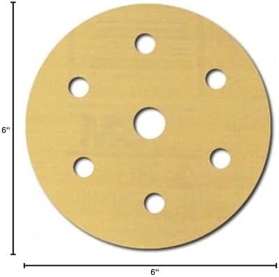 3M Hookit Gold Disc, 236U, 00981, 6 in, P120