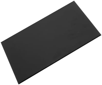 MECCANIXITY UHMW Sheet Ultra High Molecular Weight Polyethylene Sheet, 1/8" Thick Hard HDPE Plastic Sheet Board for DIY Craft 6" x 8" Black
