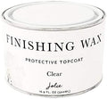 Clear Finishing Wax – Protective Topcoat for Chalk Style Furniture Paint, Raw or Stained Wood, Odor-Free, 500ml [Jolie]