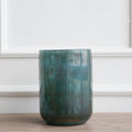 European and American Retro Blue Glass Large Vase