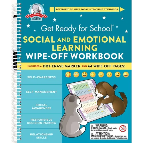 Get Ready for School: Social and Emotional Learning Wipe-Off Workbook - Spiral
