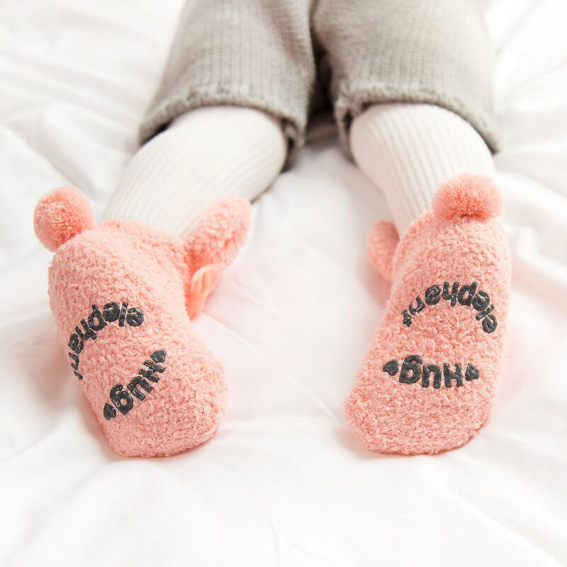Autumn and winter coral velvet thickening plus velvet socks
