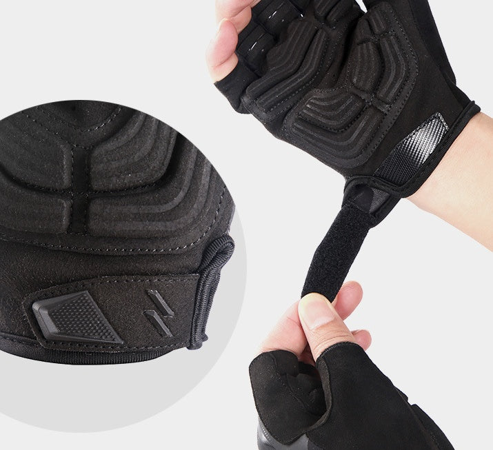 Cycling Gloves Men Women Half Finger Shockproof Wear Resistant Breathable Road Bicycle Glove Sports Bike Equipment