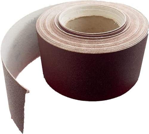 Sungold Abrasives 66824 Hook and Loop F-Heavy Weight Paper 120 Grit Rolls for Drum Sanding Machines, 3" x 50'