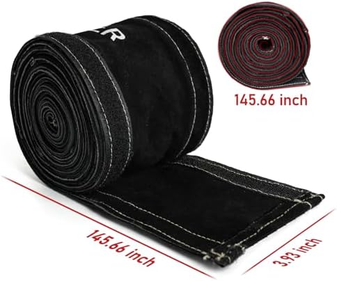 YESWELDER TIG Welding Torch Cable Cover Flame Resistant Leather Black Cover