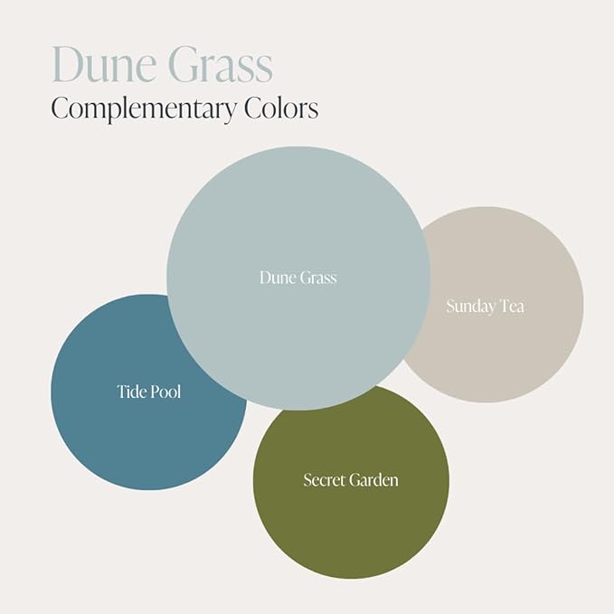 Country Chic All-in-One Chalk Paint for Furniture, Cabinets, Home Decor, Eco-Friendly, Matte Finish, Built-In Primer & Top Coat for Wood, Metal - No Wax Needed (Dune Grass (Green), - Pint 16 oz (475 ml)
