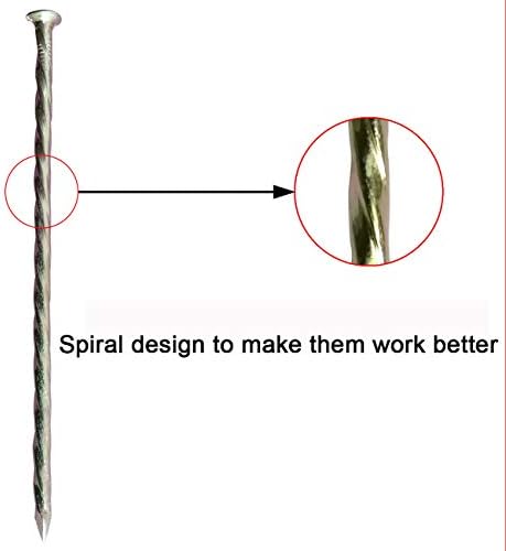 70 Pack 6"Artificial Turf Nails Garden Stakes Galvanized Landscaping Spikes