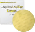 Eagle Abrasives Super Assilex Flexible 5 inch Sanding Discs, Lemon K-800, No Holes, Hook & Loop, 195-1509, 25 Discs