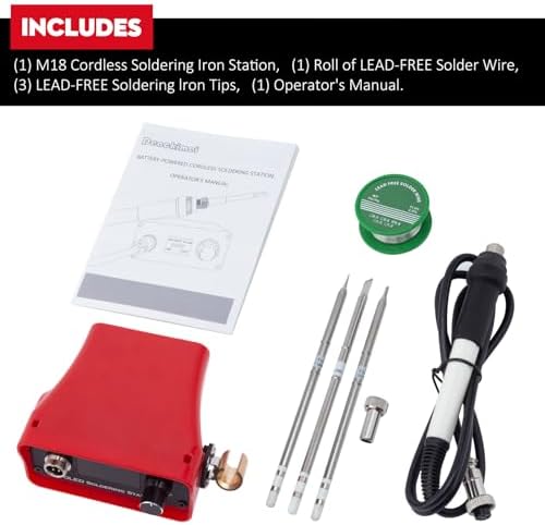 Soldering Station for Milwaukee M18 18V Battery,Cordless Soldering Iron Kit