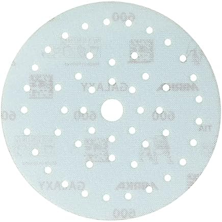 Mirka Galaxy Multifit 6 Inch Ceramic Discs, 600 Grit, Hook & Loop, 50 Pack