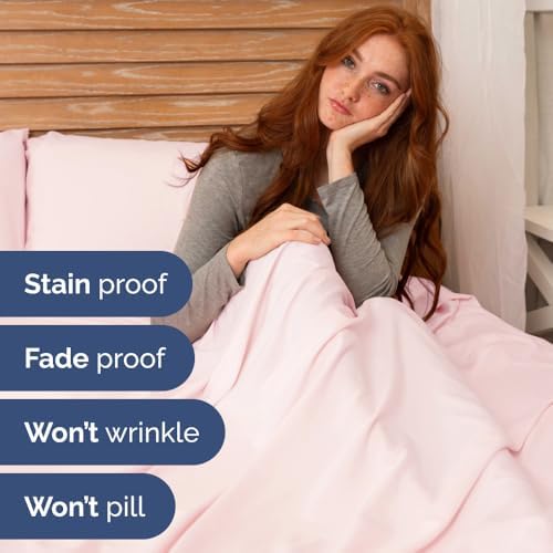 Flex Top Split Head King 4 Piece Sheet Set - Soft & Cooling - Lavender Pink