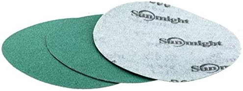 Sunmight Film Grip No Hole 6 Inch Sanding Discs - 150 Grit, Premium Aluminum Oxide - Strong Film Backing for Automotive, Marine, Wood & Metal Applications - Excellent Cutting and Long Life (50 Pcs)