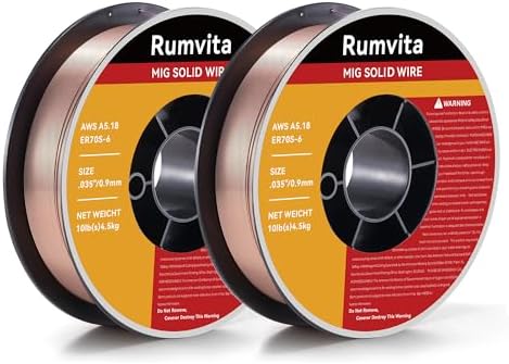 (2-Pack) Mig Welding Wire ER70S-6 .035"(0.9 mm)10LB Mild Steel MIG Wire