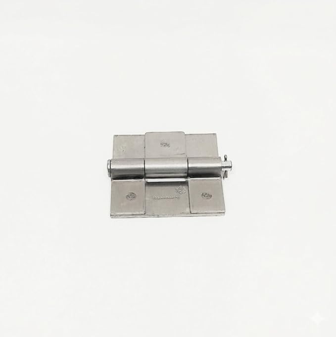 Aluminum Butt Weld Bolt-on Hinge 5"x 4.75" x .188 Heavy Duty Material Removable pin for Horse Ramp Fold Down End gate Doors. Rust Resistant Material
