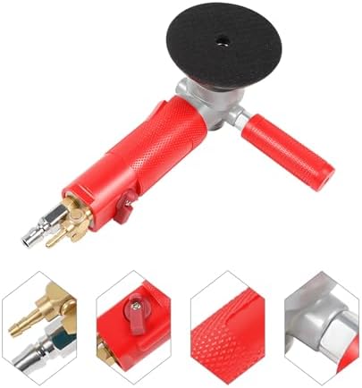 4" Pneumatic Wet Stone Polisher Air Sander Wet Marble Grinder Concrete Water Jet for Polishing Marble Granite Tool 4300RPM