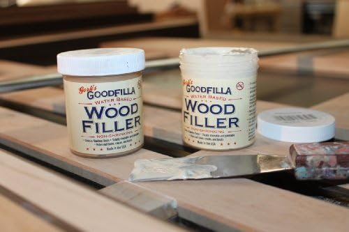 Goodfilla Mahogany, 1 Gallon (13.5lbs), Wood and Grain Filler, Stainable, Tintable, Sandable, Sandable, Zero Waste, Non-Toxic, USA Made