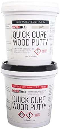 System Three Quick Cure Putty, Taupe, Quart Kit