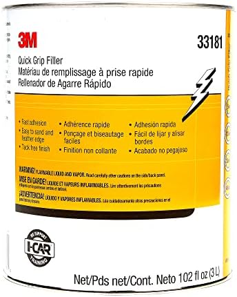 3M Quick Grip Filler 33181, Stain Resistant, Tack Free, Durable, 1 gallon