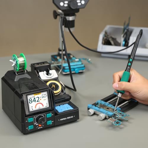 YIHUA 982D SE 200W Soldering Station Kit with Auto Calibration and 7 Tips