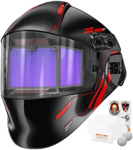 ARCCAPTAIN 180° Panoramic View Auto Darkening Welding Helmet, Welding Hood