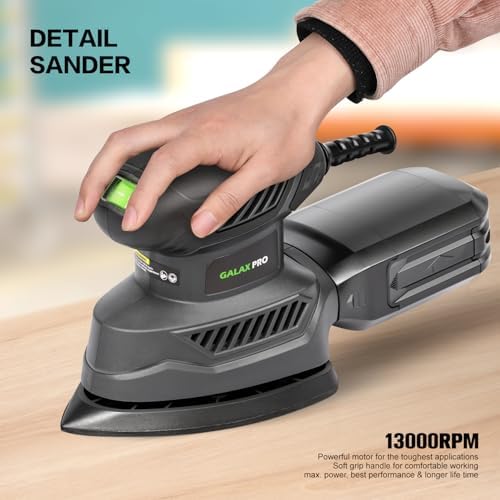 GALAX 1.1A Detail Sander Corded 13000 OPM with 20Pcs Sandpapers
