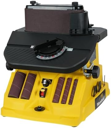 Woodskil Variable Speed Oscillating Belt and Spindle Sander,4x24" Belt